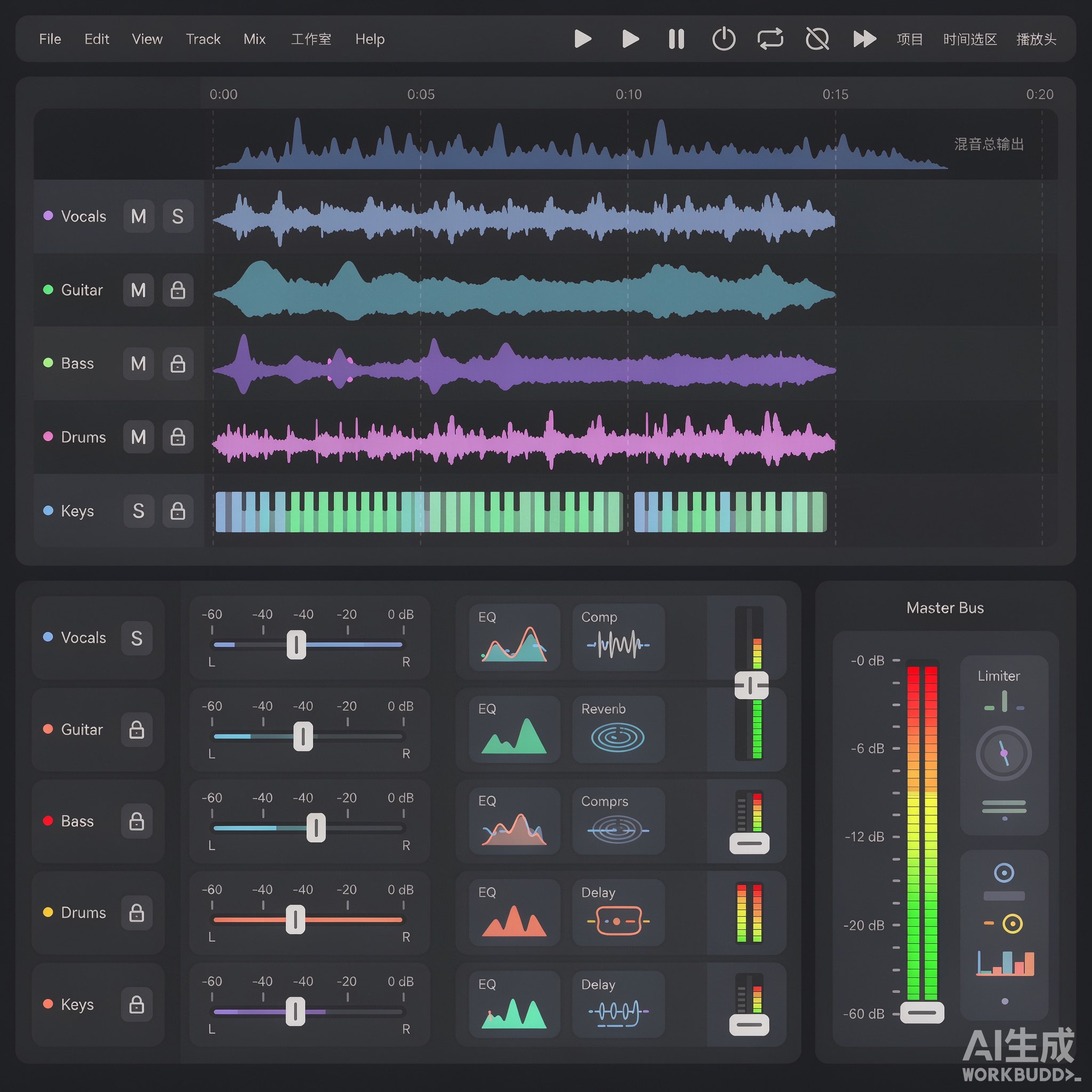 Adobe Audition功能界面